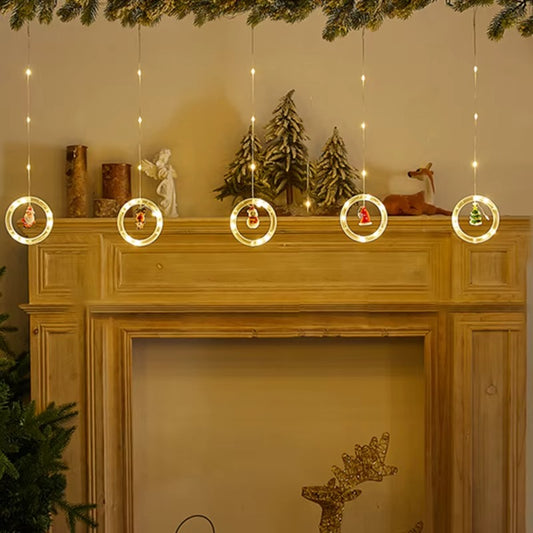 Luces Alumbrados De Navidad Cortina Aro